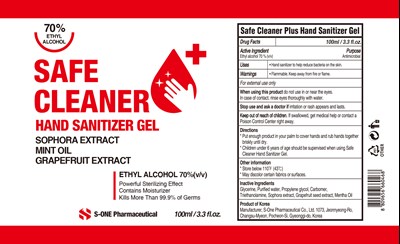2 Safe Cleaner Hand Sanitizer Gel 100ml Label